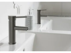 Deco Torneira para lavatório baixo cinza chumbo Essebagno