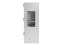 Defumador BBQ c/ aparas madeira 44,5x29x110 cm aço galvanizado