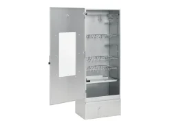 Defumador BBQ c/ aparas madeira 44,5x29x110 cm aço galvanizado