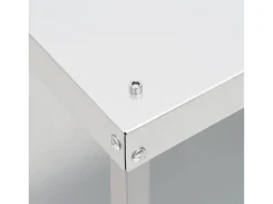 Defumador com mesa aço galvanizado