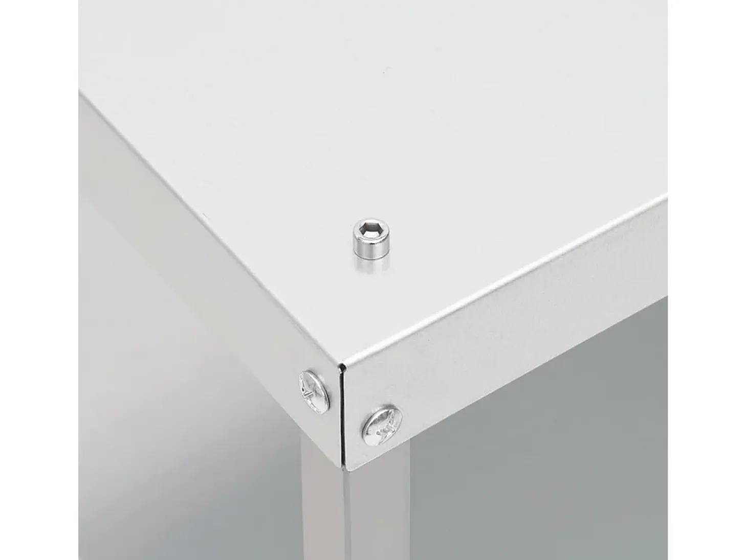Defumador com mesa aço galvanizado
