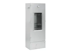 Defumador com mesa aço galvanizado