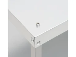 Defumador com mesa aço galvanizado