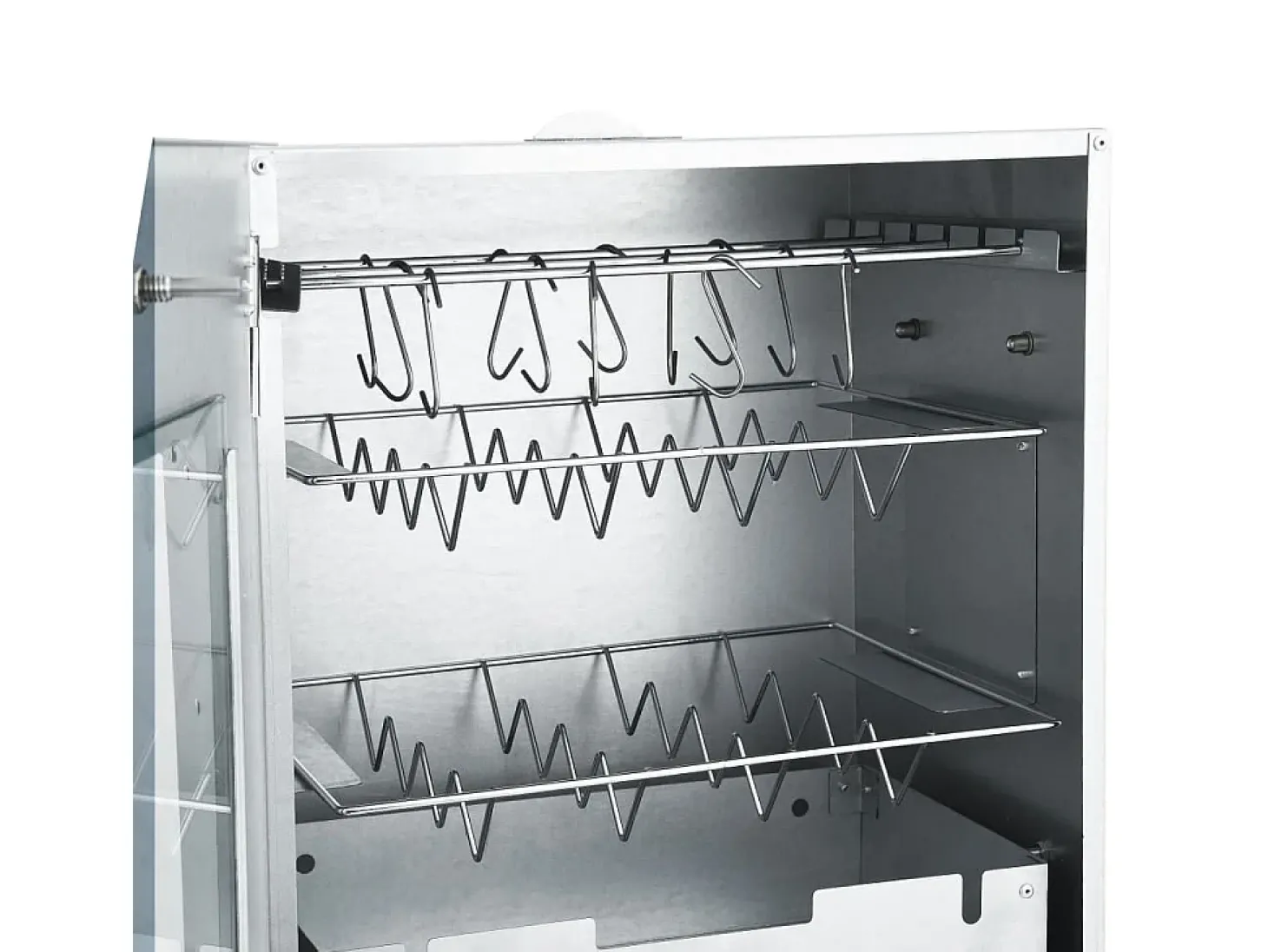Defumador p/ churrasqueira c/ gerador fumo frio aço galvanizado