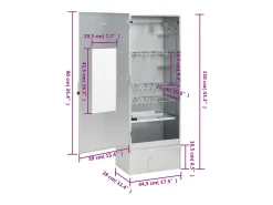Defumador p/ churrasqueira c/ gerador fumo frio aço galvanizado
