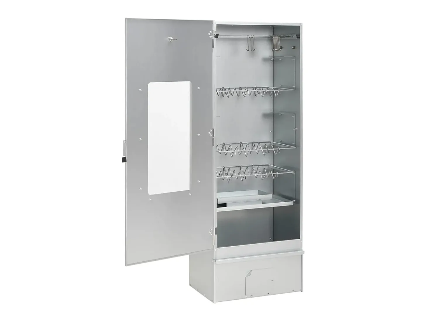 Defumador p/ churrasqueira c/ gerador fumo frio aço galvanizado