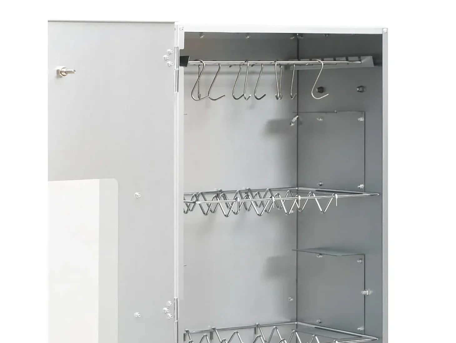 Defumador p/ churrasqueira c/ gerador fumo frio aço galvanizado