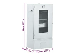 Defumador p/ churrasqueira c/ gerador fumo frio aço galvanizado