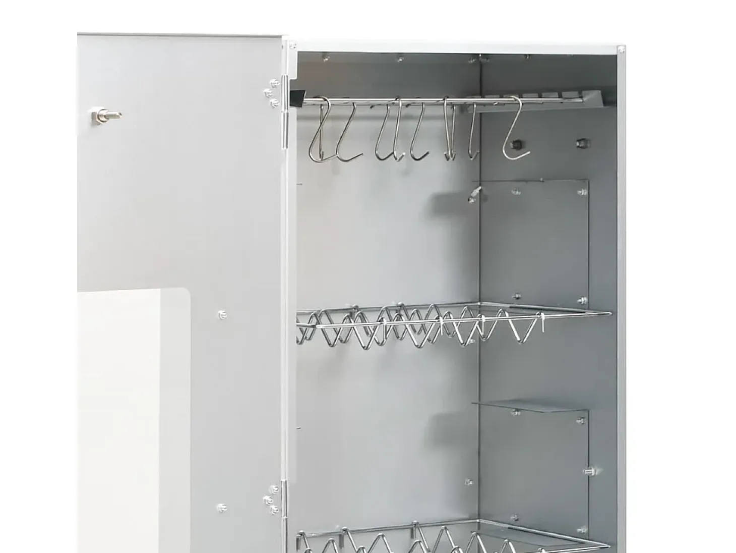 Defumador p/ churrasqueira c/ gerador fumo frio aço galvanizado