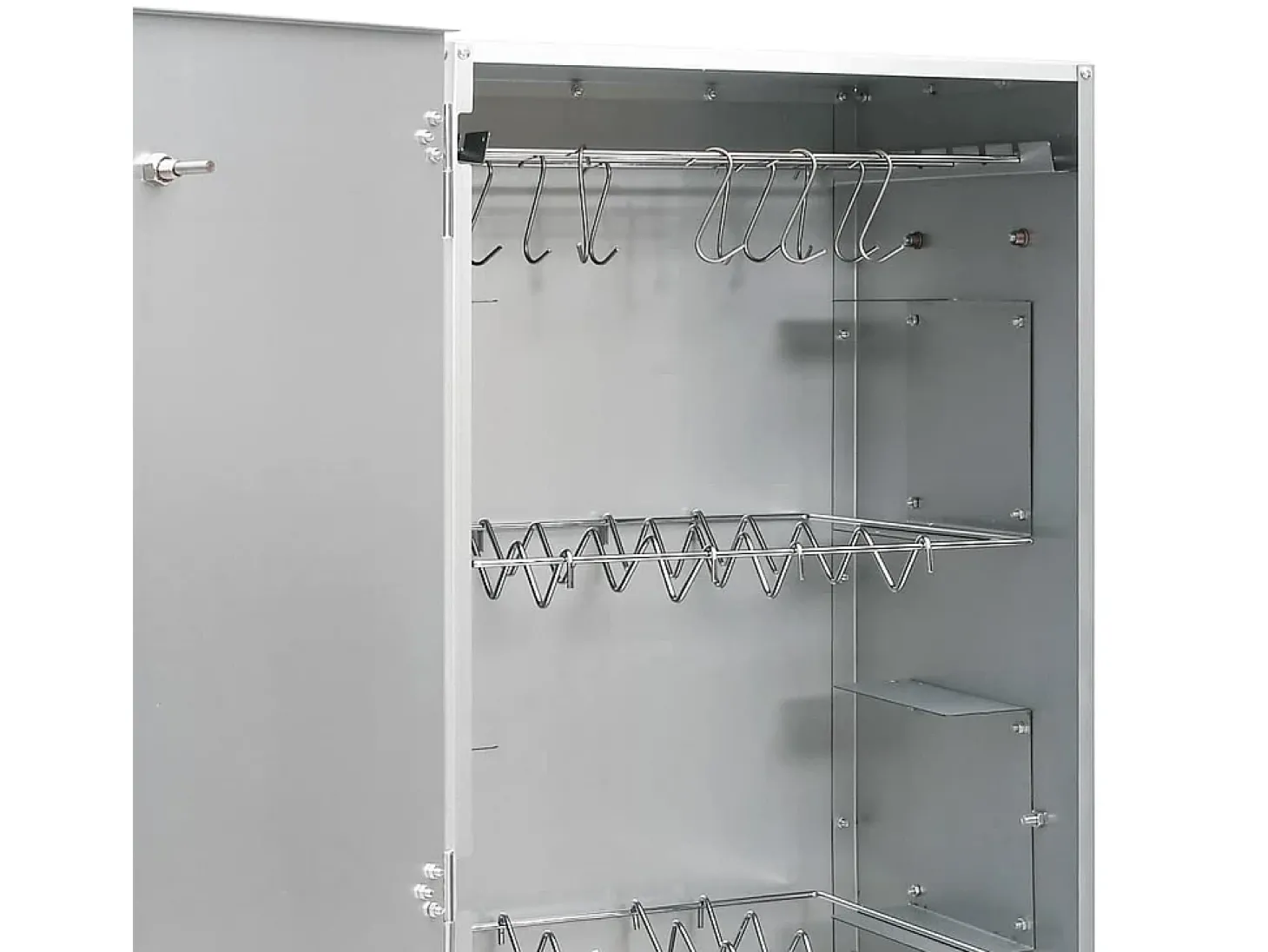 Defumador p/ churrasqueira c/ gerador fumo frio aço galvanizado