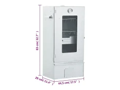 Defumador p/ churrasqueira c/ gerador fumo frio aço galvanizado