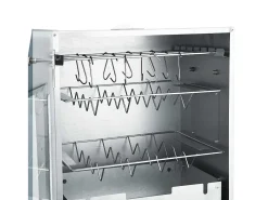 Defumador p/ churrasqueira c/ gerador fumo frio aço galvanizado