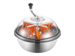 Desfolhador Manual SucceBuy 49 cm Cortador de Brotos Lâmina de Aço Inoxidável, Tigela de Corte Hidropônico Úmido e Seco, Corte Rotativo Torcido