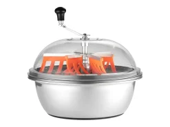Desfolhador Manual SucceBuy 49 cm Cortador de Brotos Lâmina de Aço Inoxidável, Tigela de Corte Hidropônico Úmido e Seco, Corte Rotativo Torcido