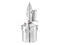 Destilador de Álcool SucceBuy 50L Destilador de Água e Álcool Moonshine Still, Prata