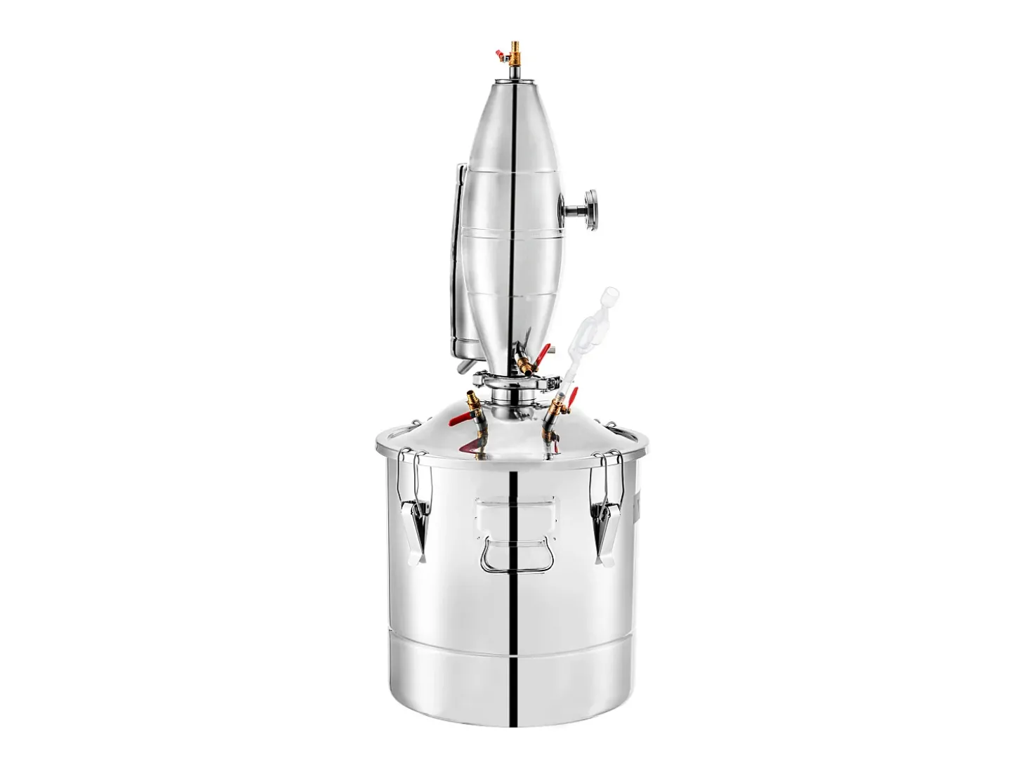 Destilador de Álcool SucceBuy 50L Destilador de Água e Álcool Moonshine Still, Prata
