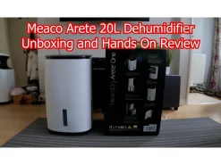 Desumidificador / purificador de ar MeacoDry Arete One 20L: energeticamente eficiente, ideal para casas com 4 divisões, silencioso (38 dB)