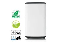 Desumidificador de 25 litros com secador de roupa - Visor LED - Branco e Preto