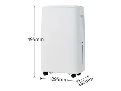 Desumidificador de 12L com depósito de água de 1,5L - Visor LED e temporizador de 24 horas - Branco