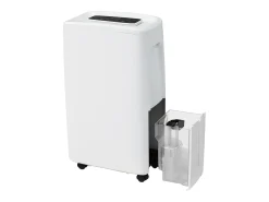 Desumidificador de 12L com depósito de água de 1,5L - Visor LED e temporizador de 24 horas - Branco