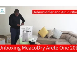 Desumidificador e purificador de ar MeacoDry Arete® One 12 L – Remove humidade e bolor, silencioso, baixo consumo, com filtro HEPA incluído e modo noturno.