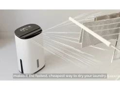 Desumidificador MeacoDry Arete® Two 20L: com filtro HEPA, aplicativo móvel, muito silencioso, baixo consumo, secagem rápida, ideal para 3 a 5 quartos.