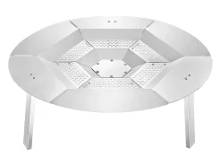 Difusor de Calor SucceBuy para Braseiro, 68.5x25.4 cm Proteção Redonda para Fogueira de Aço Inoxidável 304, Tampa de Queimador Removível