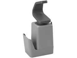 Dispensador de Sabonete Soap Tex com Suporte para Esponja e Anéis - Cinza