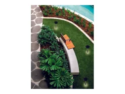 Dissuasor de solo LED antracite solar Nap 2,2w operado por bateria IP54 h. 65cm