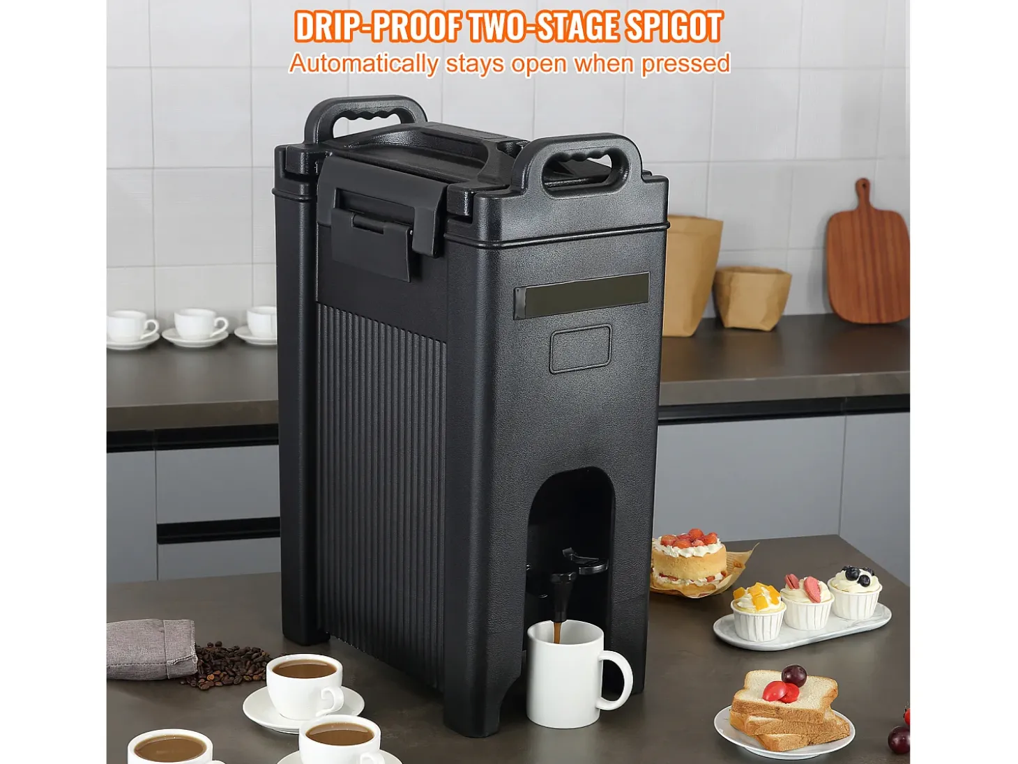 Distribuidor de Bebidas SucceBuy Isotérmico de 19 L LDPE de Qualidade Alimentar, para Restaurante e Loja