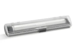Distribuidor de Rolo de Cozinha X-Tra Roll Metaltex 2 em 1 com Cortador de Papel - Cinza