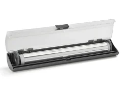 Distribuidor de Rolo de Cozinha X-Tra Roll Metaltex 2 em 1 com Cortador de Papel - Cinza