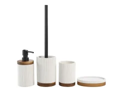 Distribuidor de Sabonete Design Acácia Branco 17cm Moderno