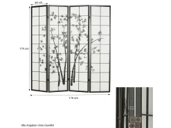 Divisor de ambiente 179 cm Preto