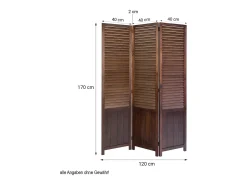 Divisor de ambiente 120x2x170 cm castanho