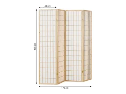 Divisor de ambiente 175x176x2,2 cm Shoji Natural