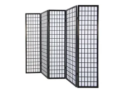 Divisor de ambiente 175x220x2,2 cm preto Shoji