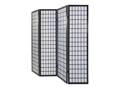 Divisor de ambiente 175x176x2,2 cm Preto Shoji