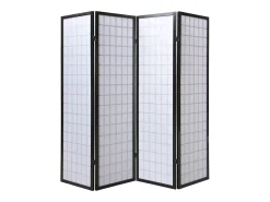 Divisor de ambiente 175x176x2,2 cm Preto Shoji
