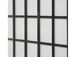 Divisor de ambiente 175x176x2,2 cm Preto Shoji