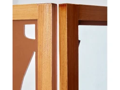Divisor de ambiente 130,5x2,2x175 cm castanho