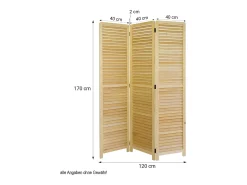 Divisor de ambiente 120x2x170 cm castanho