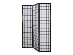 Divisor de ambiente 175x132x2.2 cm preto Shoji