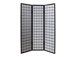 Divisor de ambiente 175x132x2.2 cm preto Shoji