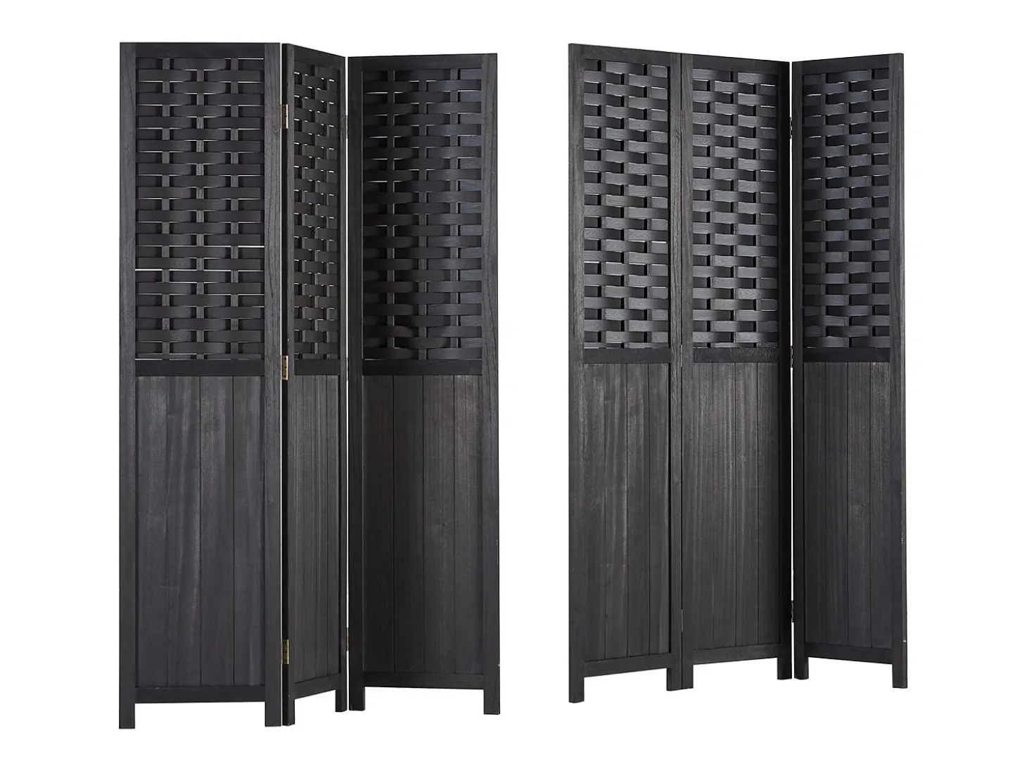 Divisor de ambiente 120x2,2x170 cm preto