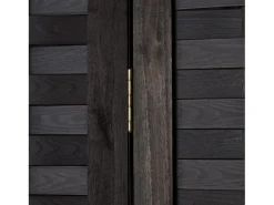 Divisor de ambiente 120x2,2x170 cm preto