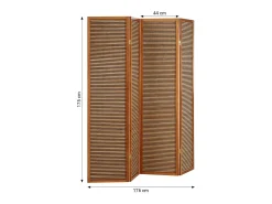 Divisor de ambiente 176x2,2x175 cm Castanho