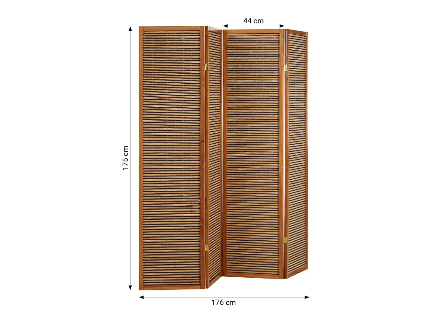 Divisor de ambiente 176x2,2x175 cm Castanho