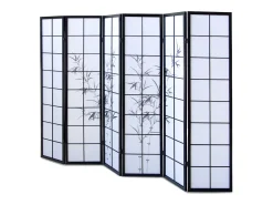 Divisor de ambiente 264x2x179 cm preto Shoji