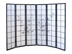 Divisor de ambiente 264x2x179 cm preto Shoji